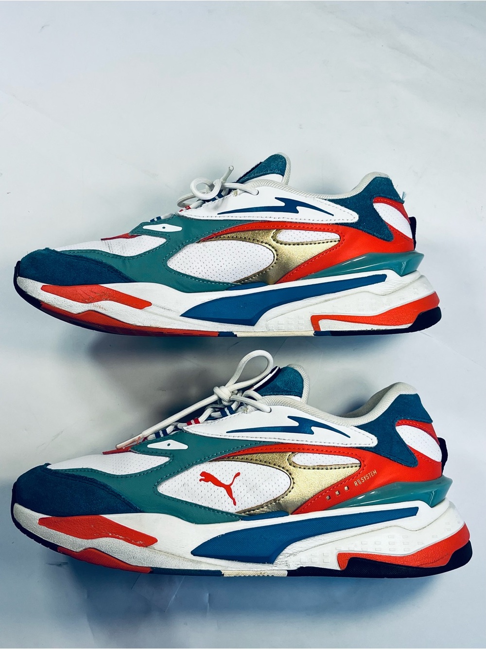 Puma RS Fast Running Shoes Treiners  Sneakers #385796-01 Men's:10 Multi Color